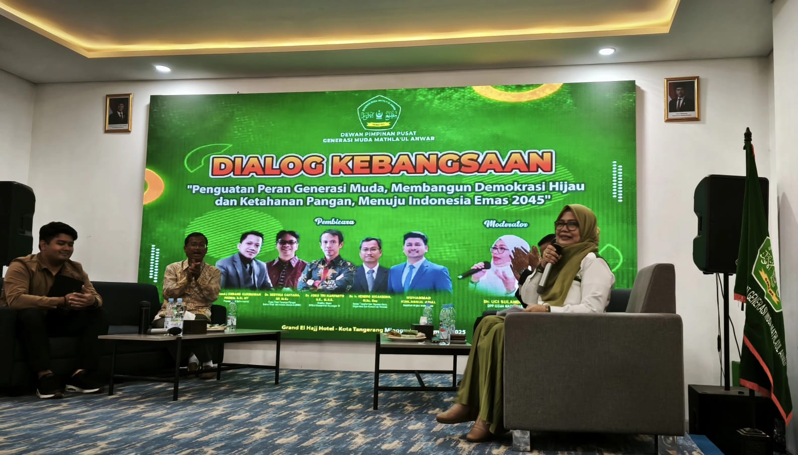 Pemuda Mathla'ul Anwar dorong demokrasi hijau dan ketahanan pangan bersama Polri, BRIN, dan Kemenpora melalui Dialog Kebangsaan di Tangerang.