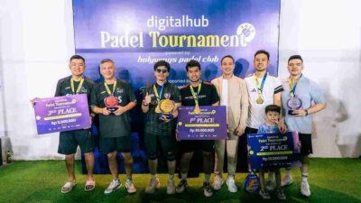 Digital Hub dan Holywings sukses gelar Padel Tournament 2025 di BSD City, perkuat bisnis, komunitas, dan sportainment.
