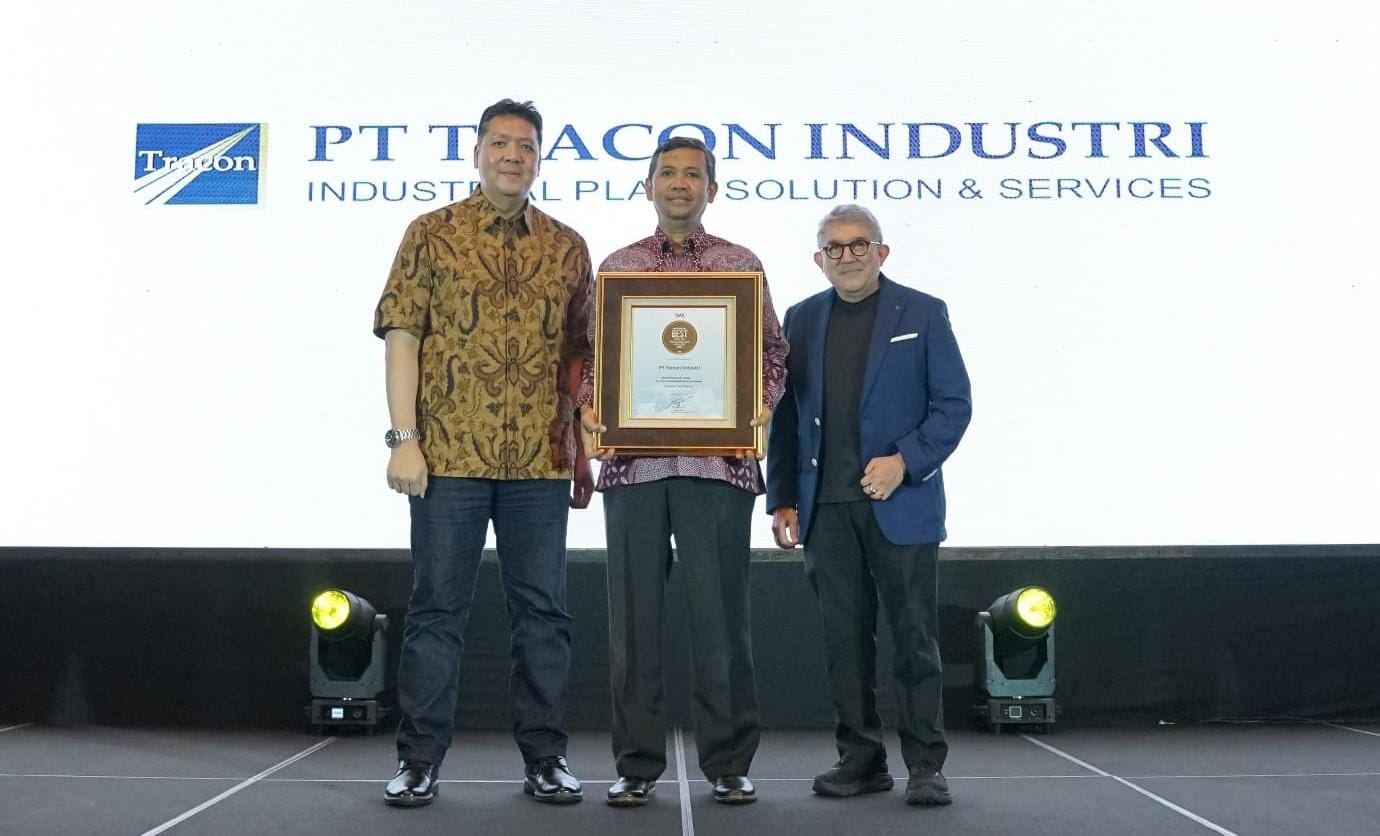 PT Tracon Industri meraih Indonesia Best Digital Innovation Award 2025 lewat ELVIS, ekosistem digital terpadu yang meningkatkan efisiensi.