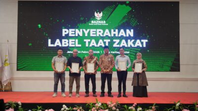 PNM Raih Sertifikat Label Taat Zakat sebagai Perusahaan Taat Zakat dari BAZNAS