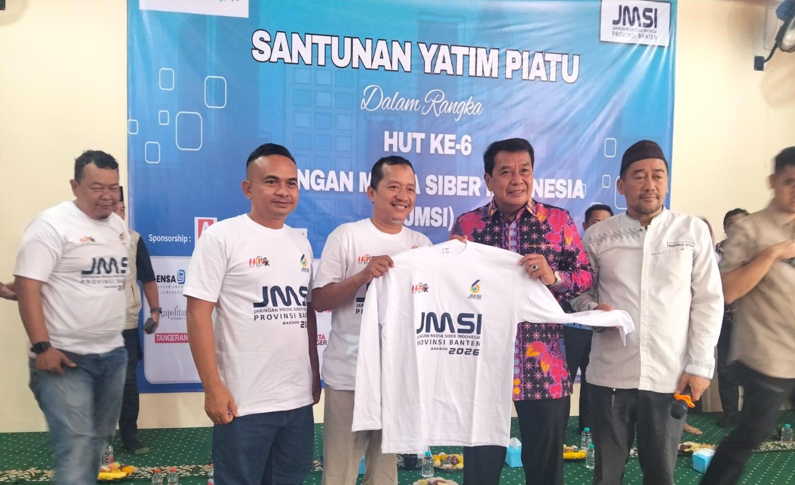 JMSI Banten santuni anak yatim dan tanam pohon di Sungai Cisadane dalam rangka Milad ke-6 dan rangkaian HPN 2026.