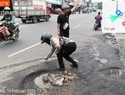 Tingkatkan Keselamatan Pemudik, Satlantas Tangerang Survei Titik Jalan Berlubang