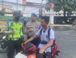 Ramai Jam Sibuk di Jalur Serang, Satlantas Tangerang Lakukan Ini ke Pengendara