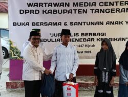 Perkuat Solidaritas, Jurnalis Media Center DPRD Kabupaten Tangerang Gelar Santunan dan Buka Bersama