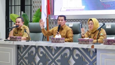 Bupati Tangerang Maesyal Rasyid memaparkan capaian pembangunan selama satu tahun, mulai ekonomi, kesehatan, pendidikan hingga infrastruktur.