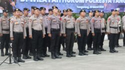 Polresta Tangerang mengerahkan ratusan personel gabungan untuk pengamanan malam takbir Idul Fitri 1447 H di wilayah Kabupaten Tangerang.