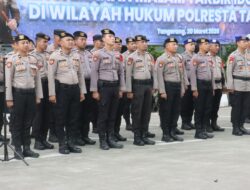 Ratusan Personel Gabungan Diterjunkan Polresta Tangerang Jaga Kondusivitas Malam Takbir