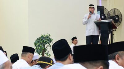 Bupati Tangerang sampaikan arah kebijakan RPJMD saat pengajian Al-Munir, fokus pada pendidikan, kesehatan, lingkungan, dan ekonomi.