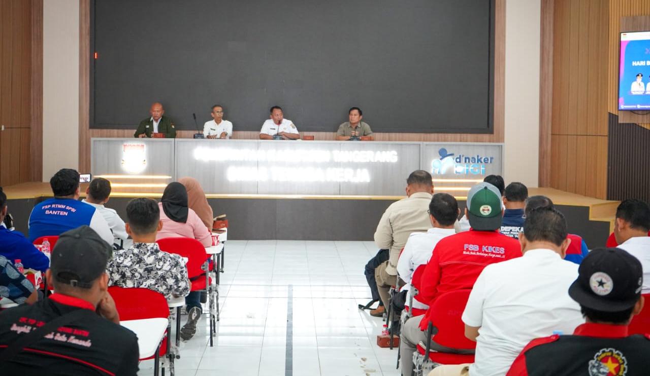 Disnaker Kabupaten Tangerang bentuk panitia May Day 2026. Perayaan diisi olahraga buruh, kegiatan sosial, dan hiburan.