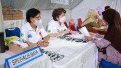 Satrad 401 Tanjung Kait bersama RSUD Pakuhaji melayani ratusan warga lewat bakti sosial kesehatan di Kecamatan Mauk.