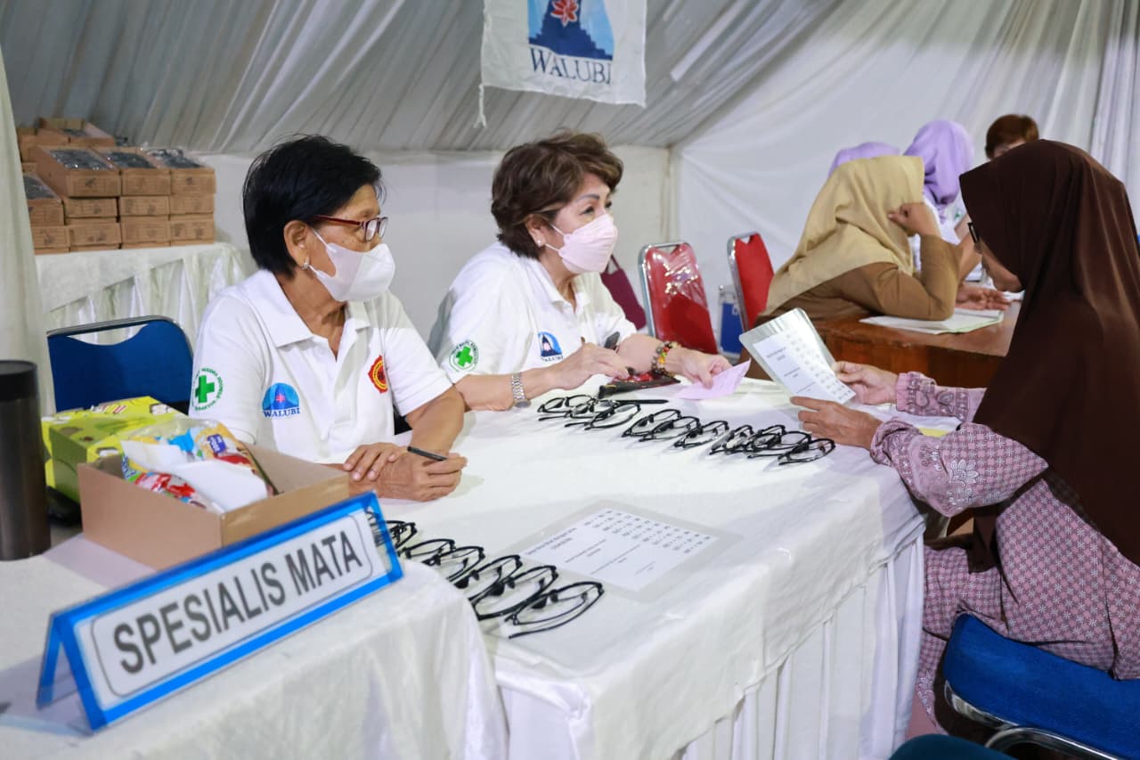 Satrad 401 Tanjung Kait bersama RSUD Pakuhaji melayani ratusan warga lewat bakti sosial kesehatan di Kecamatan Mauk.