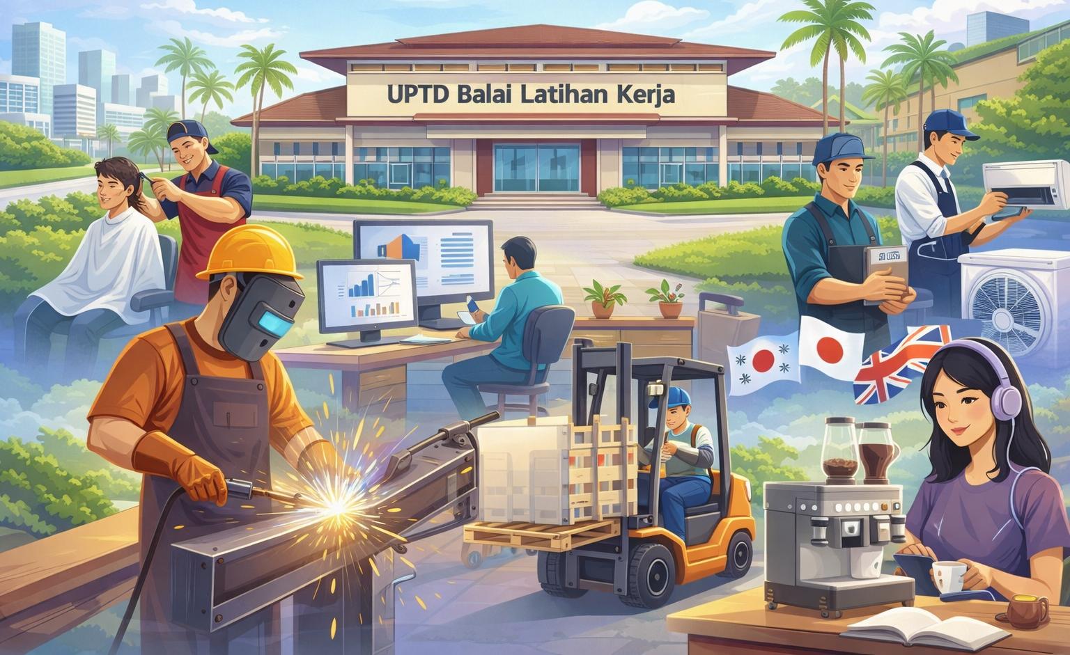 Disnaker Kabupaten Tangerang buka pelatihan kerja gratis 2026. Cek syarat, bidang pelatihan, fasilitas, dan link pendaftarannya di sini.