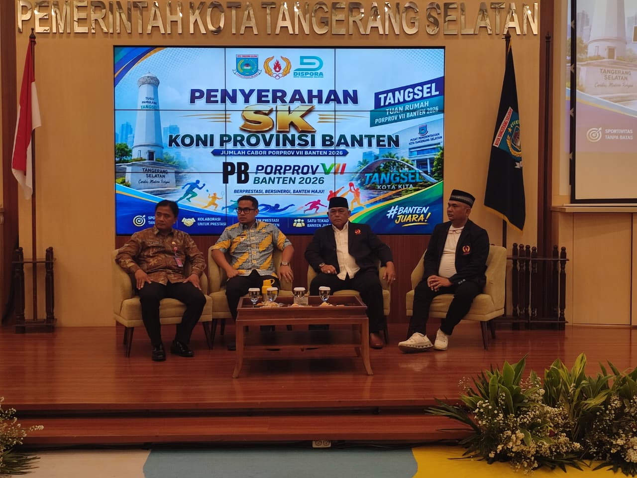 Pilar Saga Ichsan menegaskan kesiapan Tangsel menjadi tuan rumah Porprov VII Banten 2026 pada November mendatang.