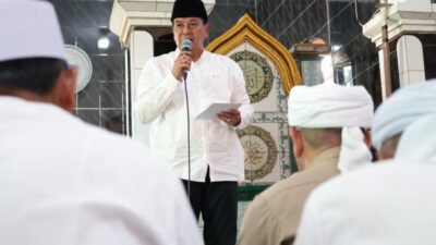 Bupati Tangerang menegaskan komitmen pelayanan masyarakat saat menghadiri kegiatan Jum’at Keliling di Legok.
