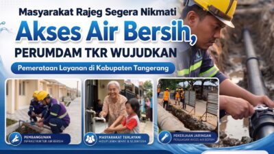 PERUMDAM TKR memperluas jaringan air bersih di Rajeg guna meningkatkan akses layanan layak bagi masyarakat Kabupaten Tangerang.