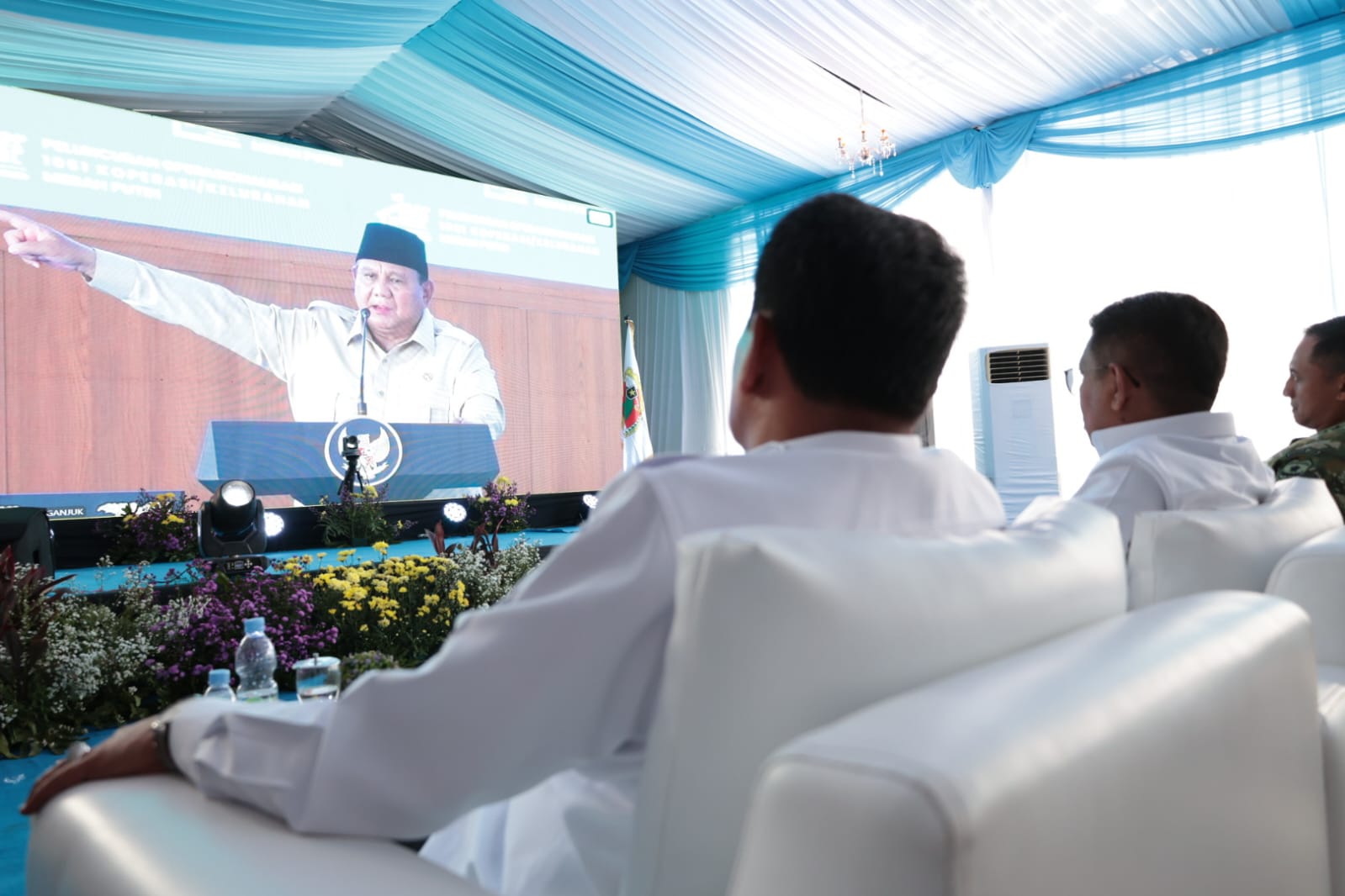 Kabupaten Tangerang mengikuti peresmian 1.061 Koperasi Merah Putih oleh Presiden Prabowo secara virtual dari Desa Ciakar.