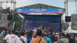 25 Ribu Buruh Tumpah Ruah di Puspemkab Tangerang Rayakan Hari Buruh Internasional
