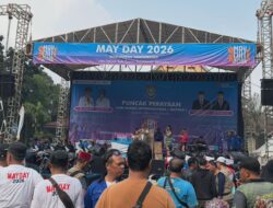 25 Ribu Buruh Tumpah Ruah di Puspemkab Tangerang Rayakan Hari Buruh Internasional