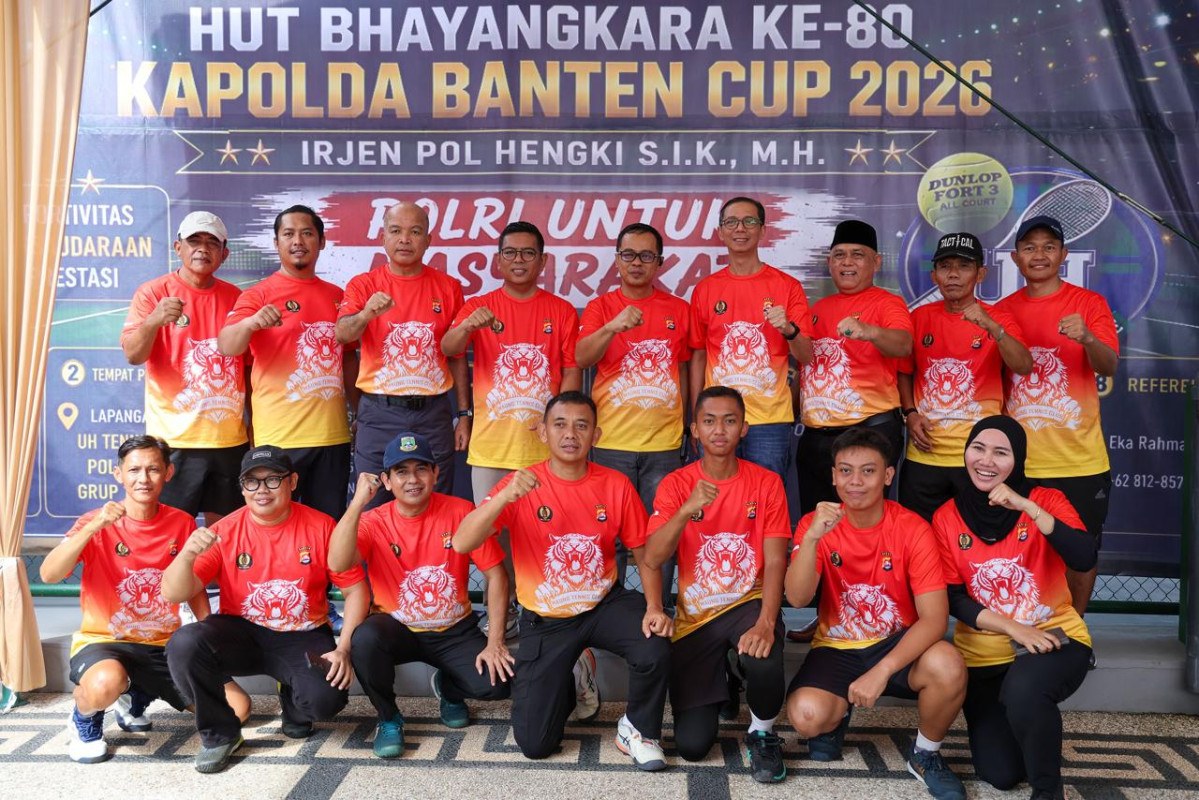 Pengprov Pelti Banten dan Polda Banten konsisten membina atlet muda tenis melalui turnamen dan kompetisi berkelanjutan.