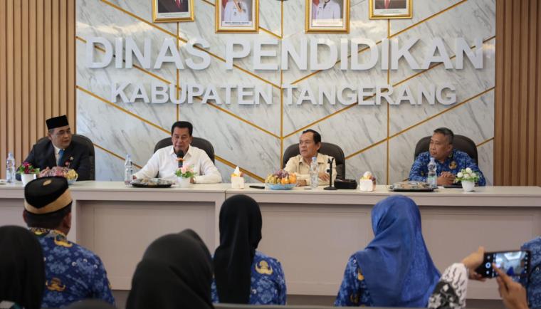 Program Sanisek dan pemanfaatan lahan jadi fokus Bupati Tangerang untuk ciptakan sekolah bersih, sehat, dan edukatif.