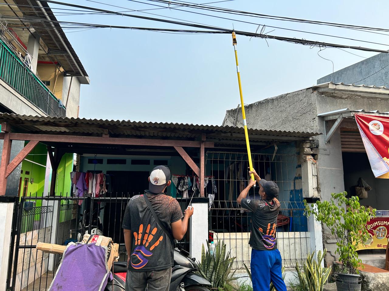 Jaga Estetika Lingkungan, Gayuh Net Cegah Kabel Semrawut
