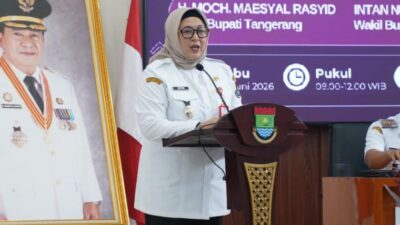 Wabup Tangerang membuka sosialisasi Posbakum di Tigaraksa untuk memperkuat layanan hukum desa dan meningkatkan kesadaran warga.