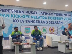 Sekda Tangsel Suntik Semangat Atlet Tenis Meja, Ingatkan Juara Harus Dibarengi Kerja Keras