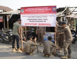 Sempat Ditolak Pedagang, Penertiban Eks TPPS Pasar Cisoka Tetap Berjalan Sesuai Prosedur