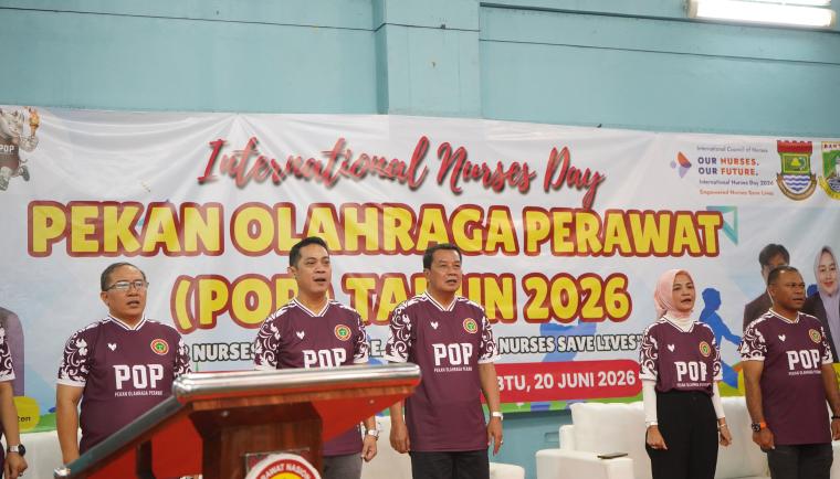 Porseni Perawat Banten 2026 resmi dibuka Bupati Tangerang sebagai wadah mempererat solidaritas dan persaudaraan profesi.