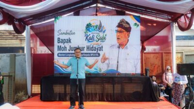 Menteri Lingkungan Hidup menghadiri Festival Kali Sabi 2026 di Kota Tangerang dan mengajak masyarakat mengikuti Tobat Nasional Ekologis.