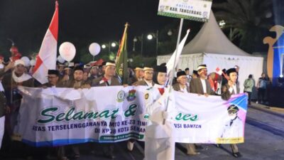 MTQ XXIII Provinsi Banten 2026 resmi dibuka di Kota Serang. Kabupaten Tangerang optimistis kembali mempertahankan gelar juara umum.