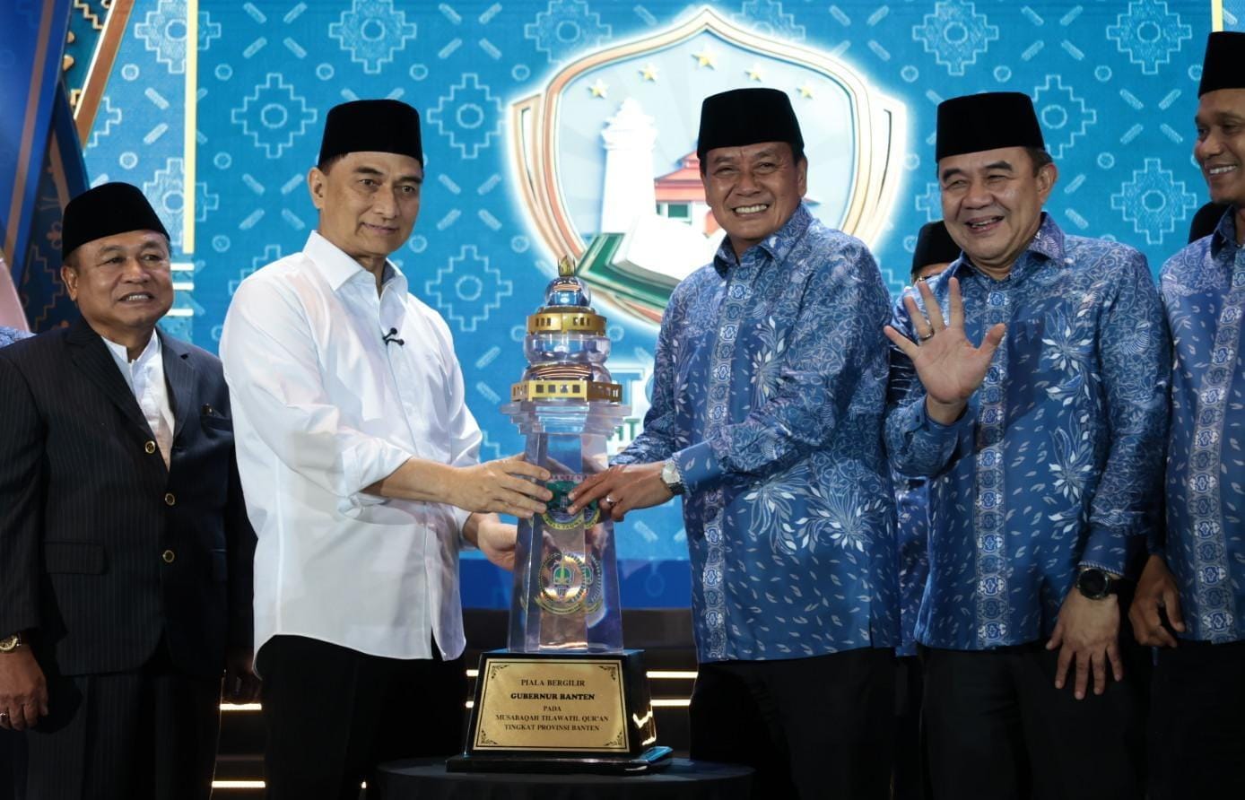 Kabupaten Tangerang meraih Juara Umum MTQ XXIII Provinsi Banten 2026 usai mengumpulkan nilai tertinggi di ajang tersebut.
