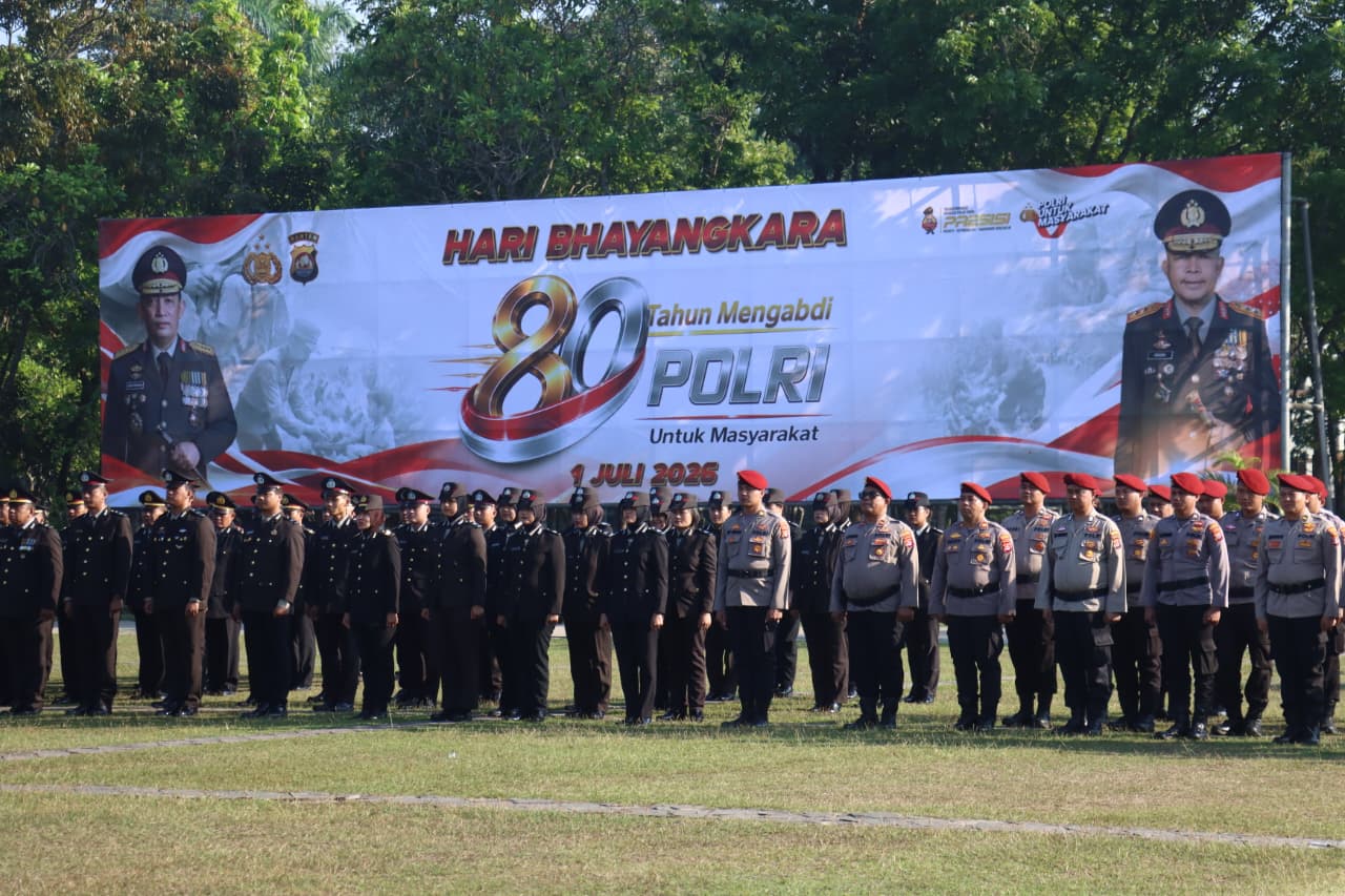 Upacara Hari Bhayangkara ke-80 di Kabupaten Tangerang berlangsung khidmat, diikuti TNI, Forkopimda, dan berbagai elemen masyarakat.