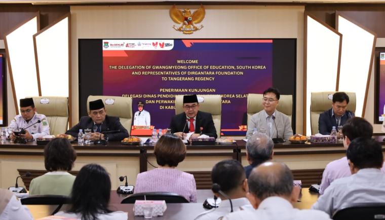Delegasi Gwangmyeong, Korea Selatan, mengunjungi Kabupaten Tangerang untuk menjajaki kerja sama dan melihat potensi pendidikan daerah.