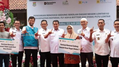 Pemanfaatan FABA PLTU Lontar menjadi inovasi CSR dalam meningkatkan kualitas sarana pendidikan masyarakat Tangerang.