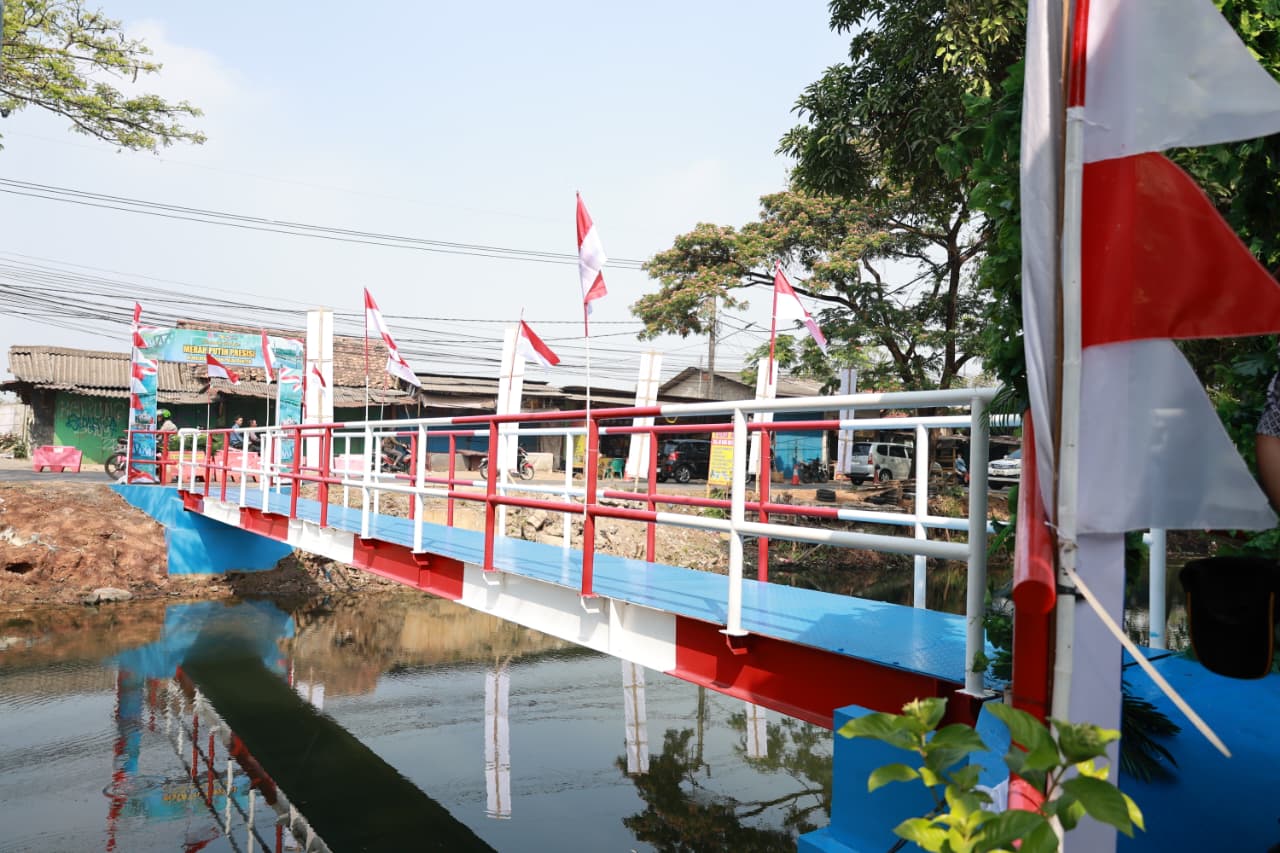 Sebanyak 22 Jembatan Merah Putih di Kabupaten Tangerang diharapkan memperlancar akses, ekonomi, dan ketahanan pangan warga.