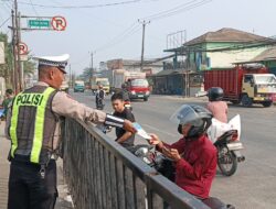 Si Caka Sasar Titik Black Spot, Satlantas Polresta Tangerang Gencarkan Edukasi Keselamatan Lalu Lintas