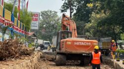 Pelebaran Jalan Sitanala Tangerang dimulai. Progres hampir 40 persen dan pengecoran ditargetkan segera dilakukan.