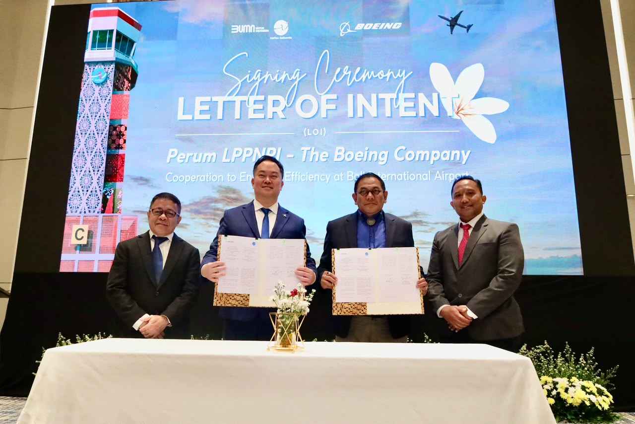AirNav dan Boeing mulai studi berbasis data untuk mengoptimalkan lalu lintas udara Bali, efisiensi pergerakan pesawat, dan kapasitas Ngurah Rai.