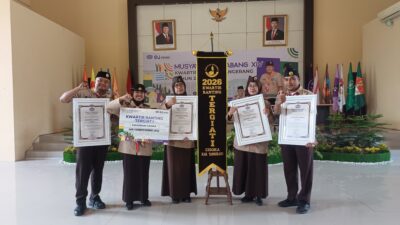 Kwarran Cisoka mencatat prestasi sebagai Tergiat I se-Kwarcab Tangerang 2026 dengan tiga Juara I dalam berbagai bidang penilaian.