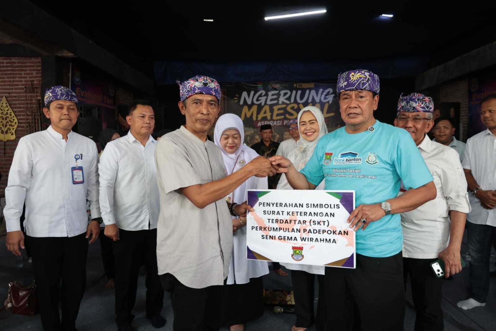 Maesyal Rasyid mendukung pengembangan Sanggar Gema Wirahma melalui bantuan peralatan dan pelestarian seni budaya.