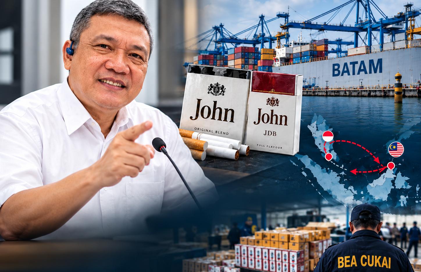 BCW meminta asal produksi rokok John JDB yang disita di Malaysia ditelusuri, termasuk dugaan keterkaitan dengan produksi di Batam.