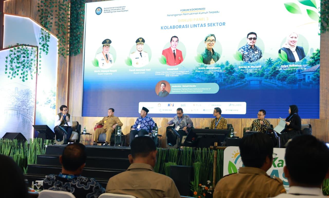 Penataan kawasan pesisir Mauk mencakup 110 hunian nelayan, jalan, saluran air, penerangan, serta pemberdayaan ekonomi warga.