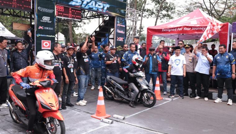 KNPI Drag Bike 2026 hadir di Kabupaten Tangerang sebagai wadah anak muda menyalurkan hobi otomotif dan mengembangkan bakat balap motor.