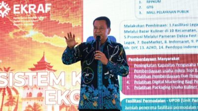 Bupati Maesyal Rasyid mengajak sektor swasta berkolaborasi mengembangkan ekonomi kreatif dan memperkuat UMKM di Tangerang.