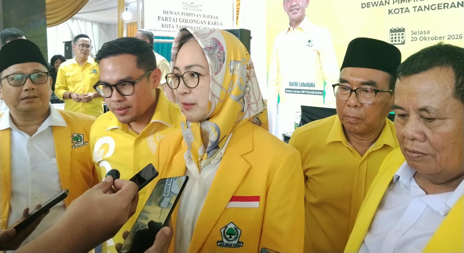 Airin menegaskan pentingnya peran kader dan legislator Golkar Tangsel dalam mengawal pembangunan dan menghadirkan manfaat bagi masyarakat.