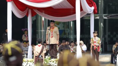 Benyamin Davnie mendorong Pramuka berperan dalam teknologi, kewirausahaan hingga ketahanan pangan menuju Indonesia Emas 2045.