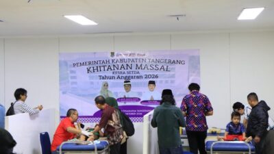 Khitanan massal di RSUD Tigaraksa menjadi bagian peringatan HUT ke-394 Kabupaten Tangerang sekaligus membantu meringankan beban warga.