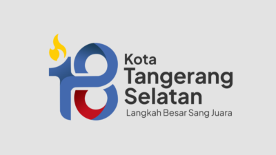 Logo HUT ke-18 Tangsel mengusung semangat “Langkah Besar Sang Juara”, dengan karya Syifa Nabilah Azhari sebagai pemenang.