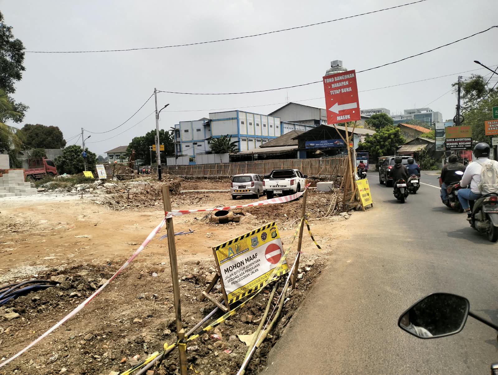 Pelebaran Jalan Benda Raya Tangsel dimulai sepanjang 200 meter dan ditargetkan rampung pada akhir Desember 2026.